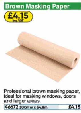 Toolstation Brown Masking Paper