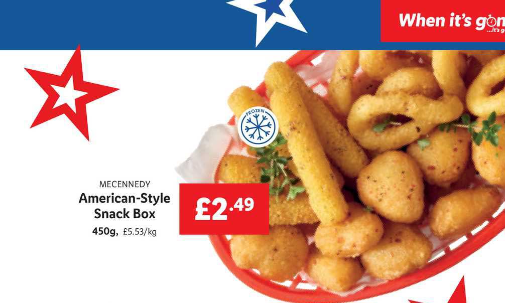 Mcennedy American-Style Lidl Box Offer Snack at