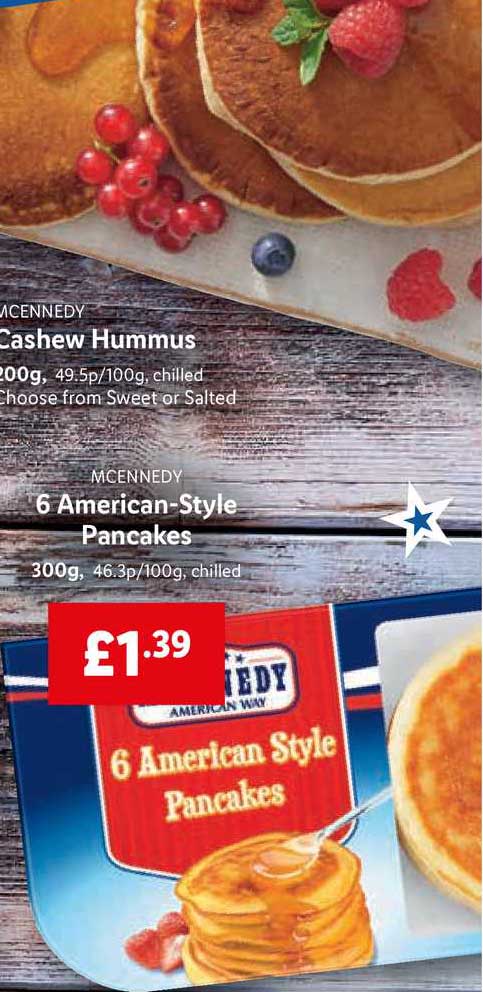 Mcennedy Lidl 6 Pancakes at Offer American-style