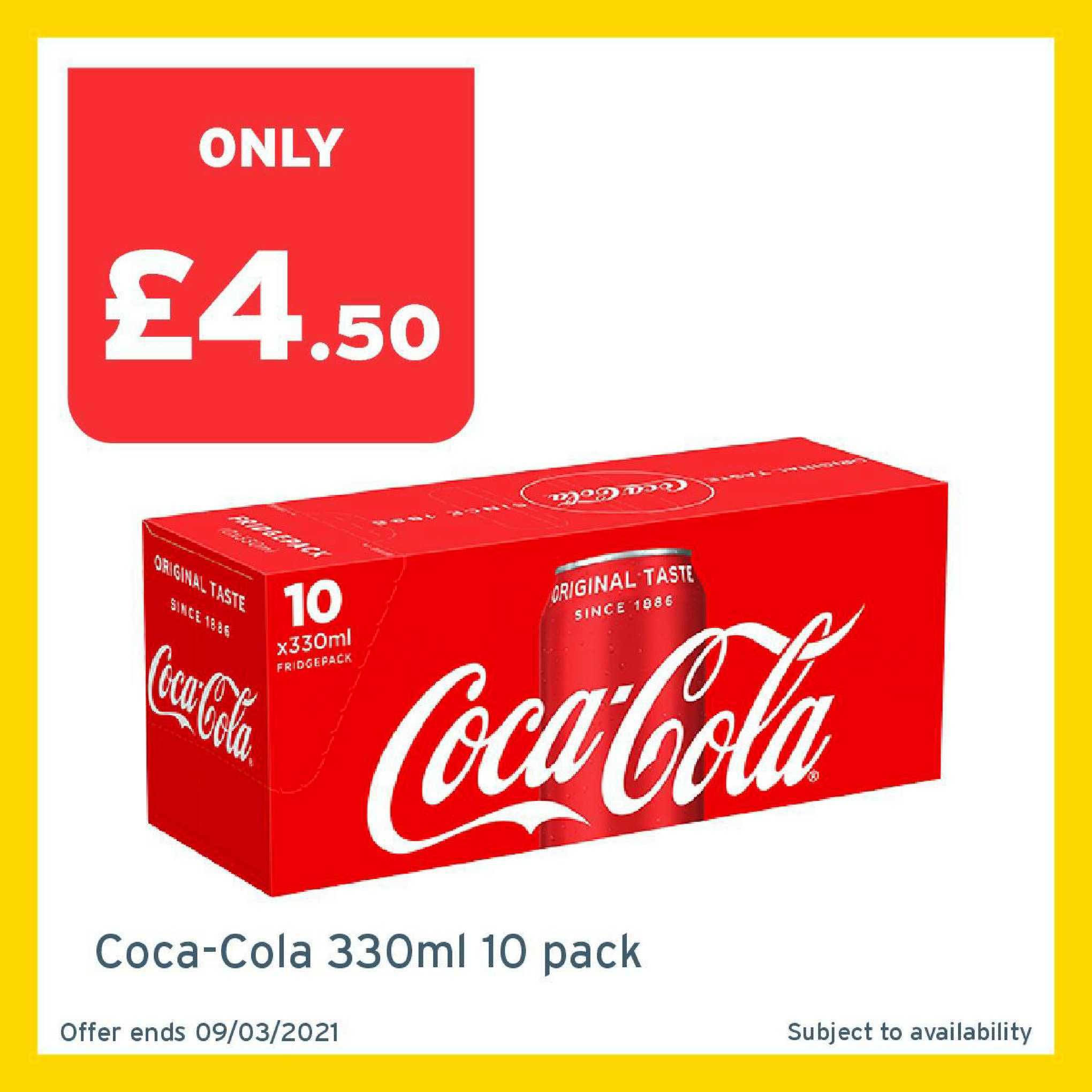 One Stop Coca-Cola 330ml 10 Pack
