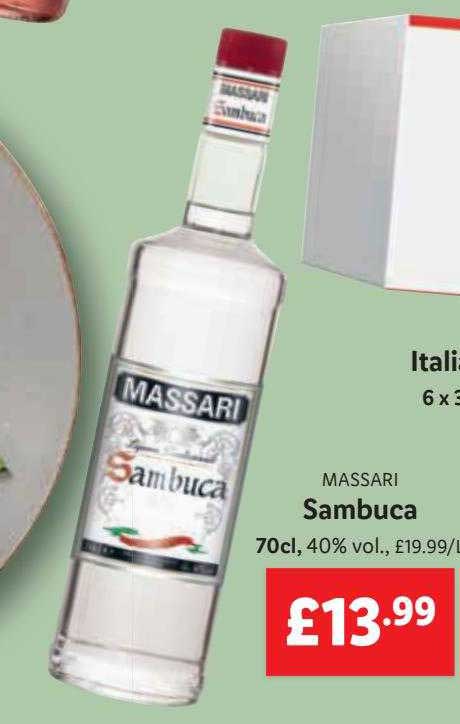 Sambuca at Offer Lidl Massari