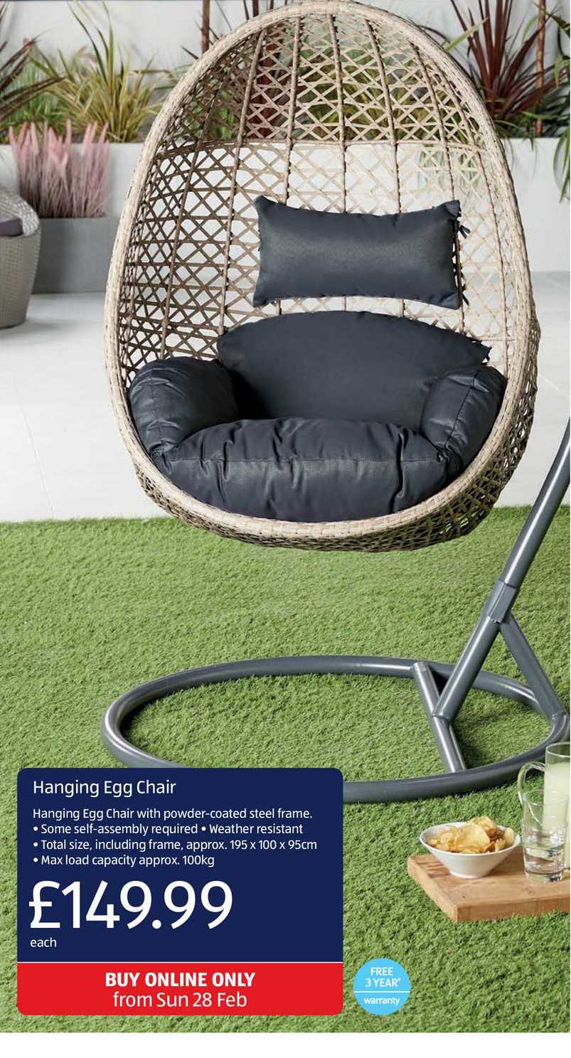 Hanging Egg Chair Offer At Aldi