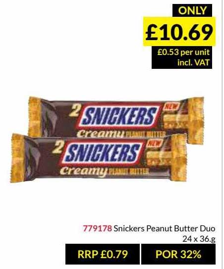 Snickers Peanut Butter Duo Offer at Musgrave MarketPlace