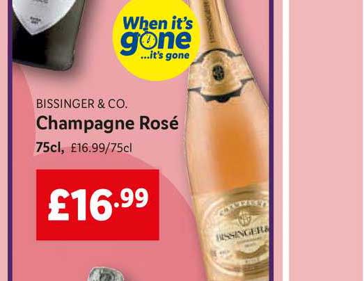 Bissinger & Co. Champagne Rose Offer at Lidl