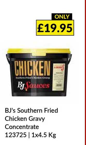 Bj's Southern Fried Chicken Gravy Concetrate Offer at Musgrave MarketPlace