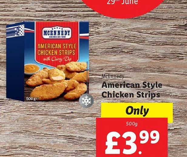 Mcennedy Style Chicken Offer Strips American at Lidl