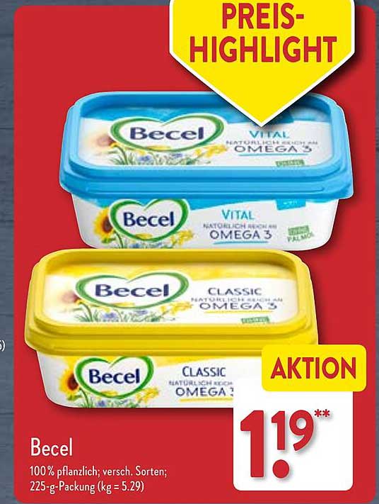Wo Ist Diese Woche Becel Im Angebot Becel 100% Pflanzlich Angebot bei ALDI Nord - 1Prospekte.de
