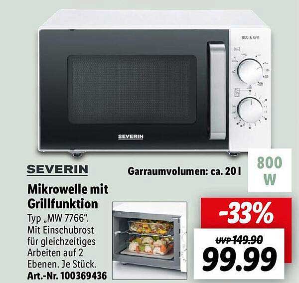 Severin Mikrowelle Mit Grillfunktion Angebot bei Lidl 1Prospekte.de
