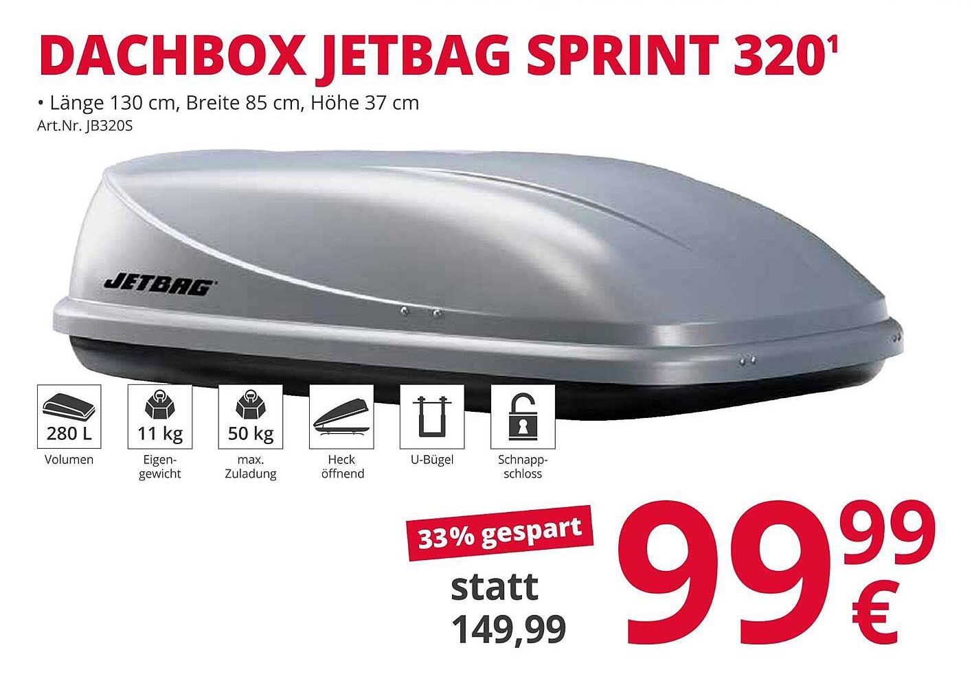 ATU Dachbox Jetbag Sprint 320