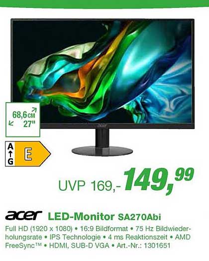 EP Acer Led-monitor Sa270abi