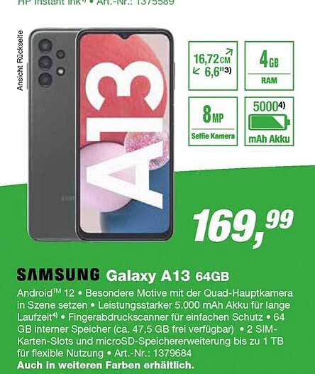 EP Samsung Galaxy A13 64gb