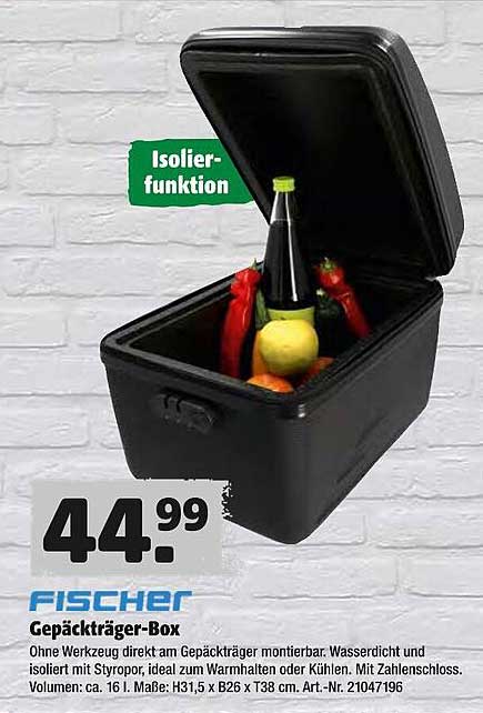 Fischer Gepäckträger-box Angebot bei Hagebaumarkt