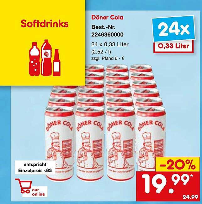 Döner Cola Angebot bei Netto Marken-Discount - 1Prospekte.de