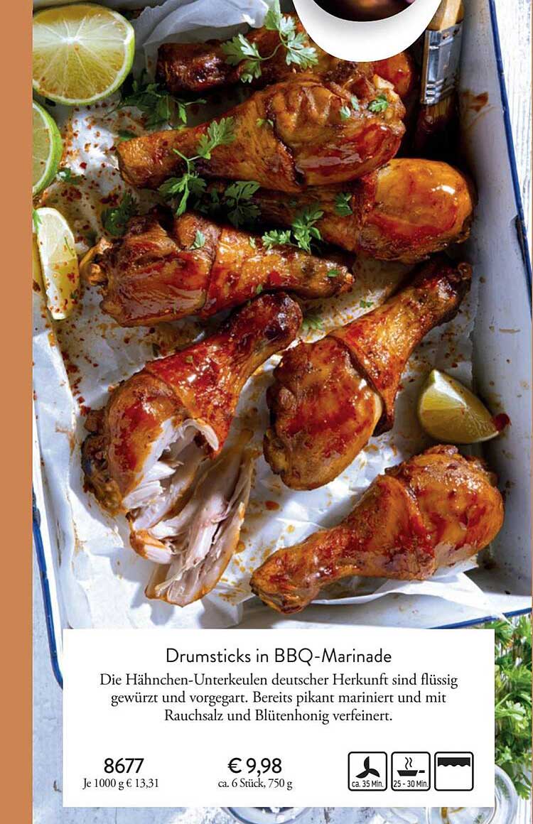 Drumsticks In Bbqmarinade Angebot bei Eismann