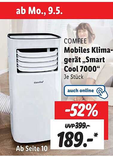 Lidl Comfee Mobiles Klimagerät „smart Cool 7000“