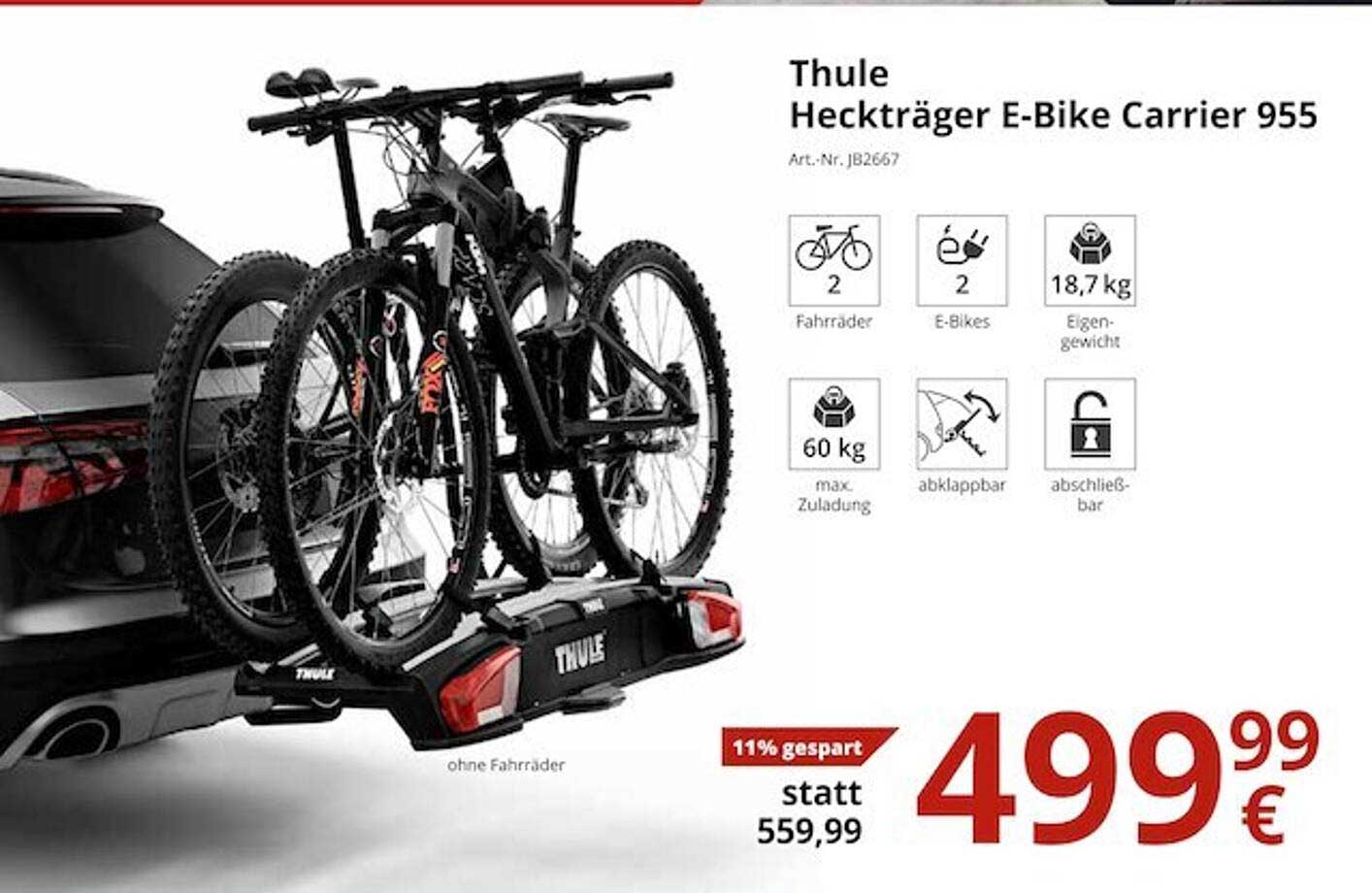 ATU Thule Heckträger E-bike Carrier 955