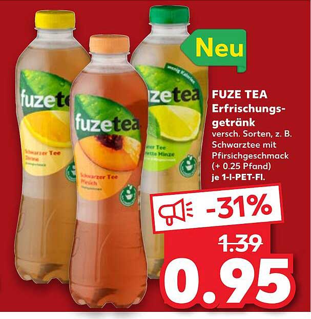 Fuze Tea Erfrischungsgetränk Angebot bei Kaufland Fuze Tea Erfrischungsgetränk Angebot bei Kaufland