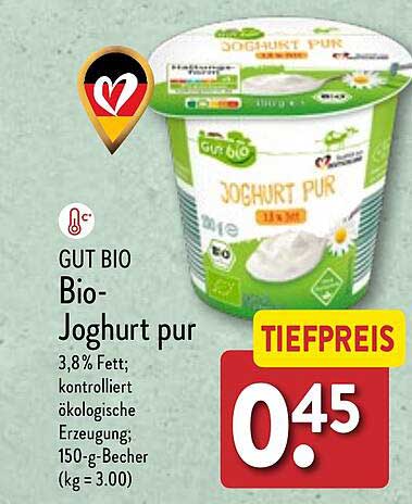 Gut Bio Bio Joghurt Pur Angebot Bei Aldi Nord Prospekte De