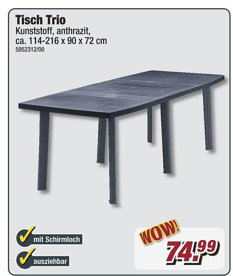 Tisch Trio Angebot bei POCO 1Prospekte.de