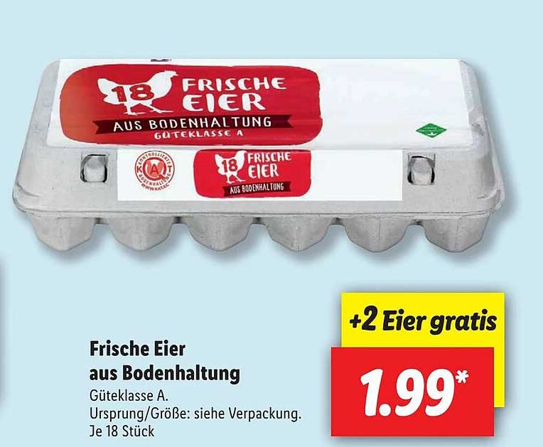 Frische Eier Aus Bodenhaltung Angebot bei Lidl 1Prospekte.de