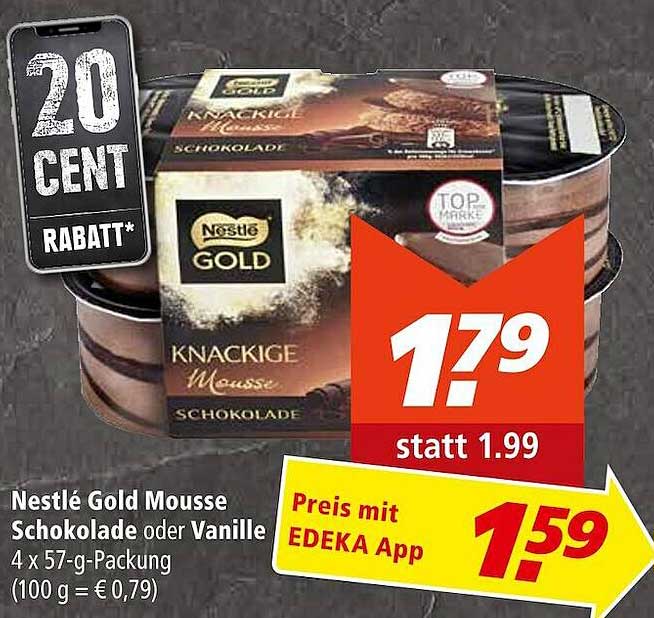 Nestlé Gold Mousse Schokolade Oder Vanille Angebot bei Marktkauf ...