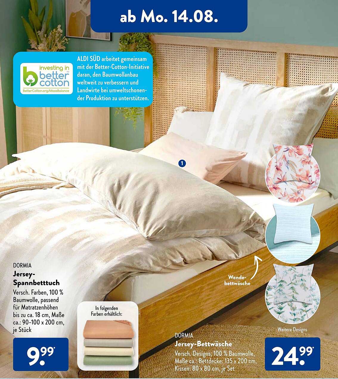 Dormia Jerseybettwasche Angebot bei ALDI SÜD 1Prospekte.de