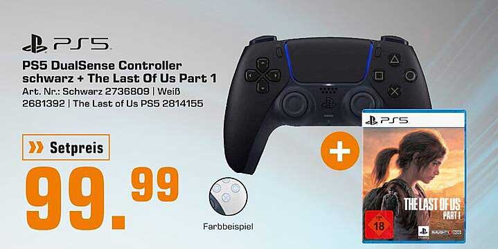 PlayStation 5/PS5 - Lot : The Last of Us Part I/II + Manette - Jeux vidéo