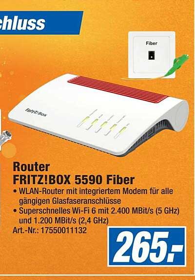 Expert Technomarkt Router Fritz!box 5590 Fiber
