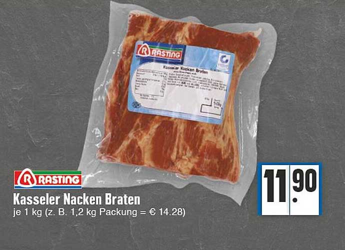 Rasting Kasseler Nacken Braten Angebot bei E Center