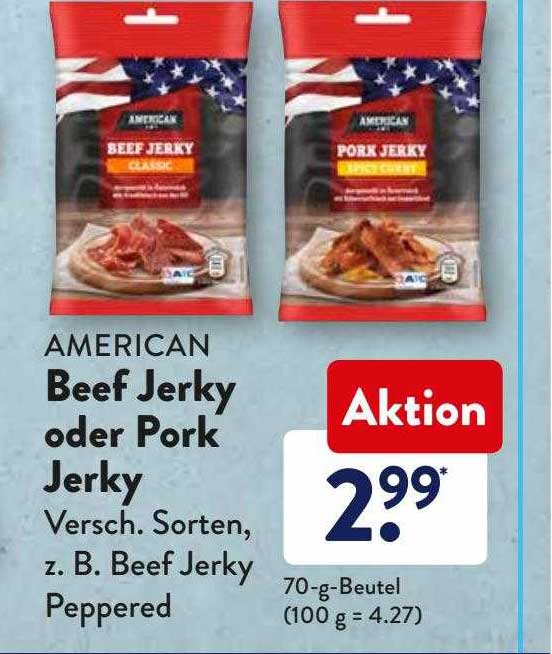 American Beef Jerky Oder Pork Angebot bei ALDI SÜD 1Prospekte.de