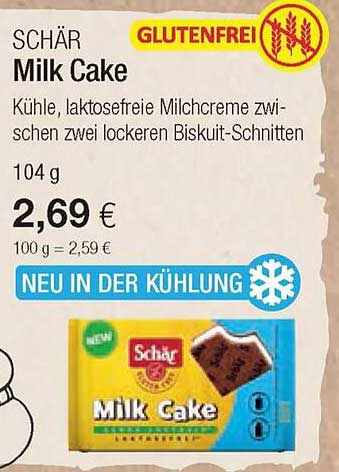 Vitalia Schär Milk Cake