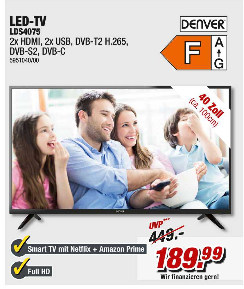 Denver Ledtv Lds4075 Angebot bei POCO