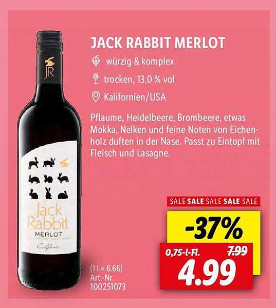 Lidl Jack Rabbit Merlot