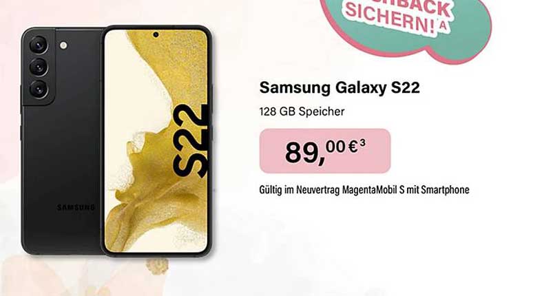MyExtra Shop Samsung Galaxy S22 128 Gb Speicher