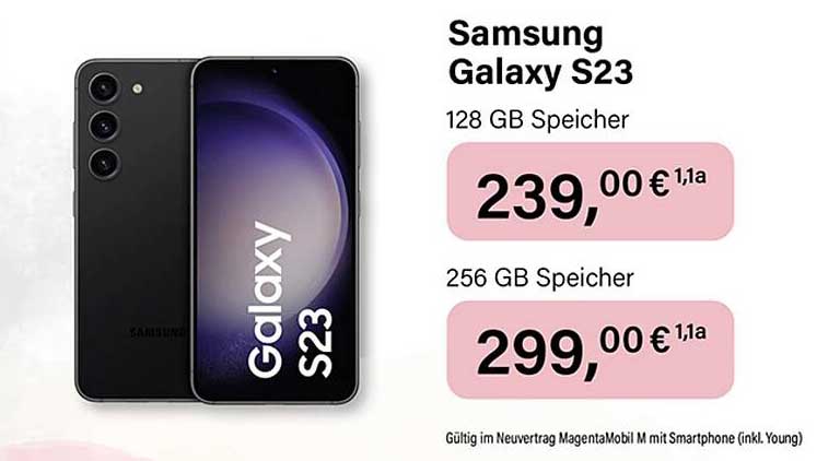 MyExtra Shop Samsung Galaxy S23 128 Gb Speicher Oder 256