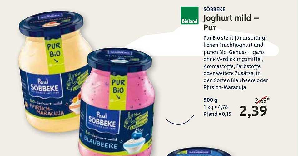 Bio Company Söbbeke Joghurt Mild - Pur