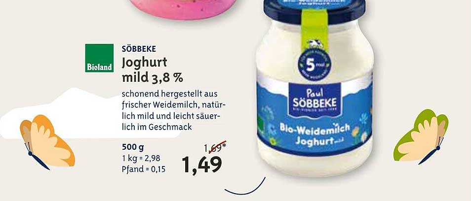 Bio Company Söbbeke Joghurt Mild 3,8 %