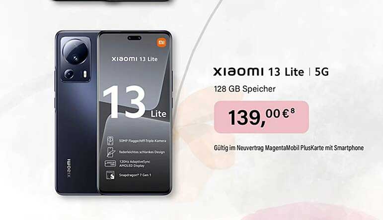 MyExtra Shop Xiaomi 13 Lite 5g 128 Speicher