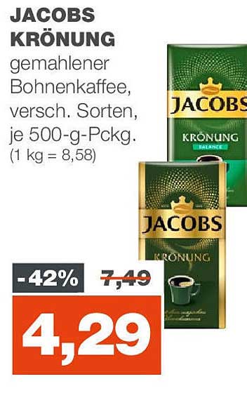 Jacobs Krönung Angebot bei Real - 1Prospekte.de