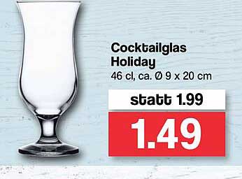Cocktailglas Holiday Angebot bei Famila Nordwest