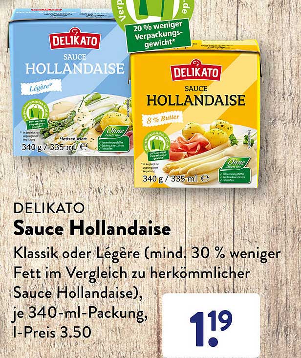 ALDI SÜD Delikato Sauce Hollandaise