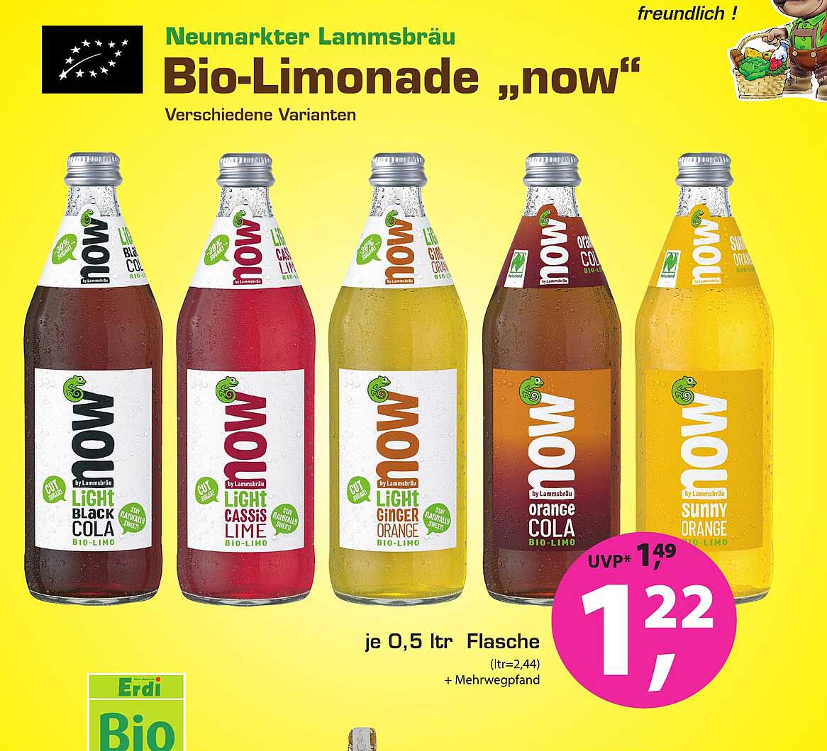 Erdi Biomarkt Bio-limonade „now“