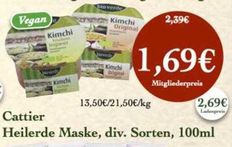 LPG Biomarkt Cattier Heilerde Maske