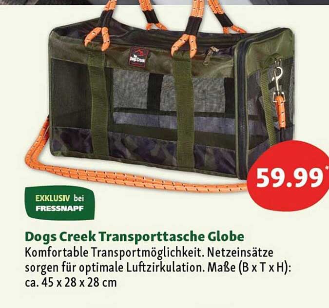 Fressnapf Dogs Creek Transporttasche Globe