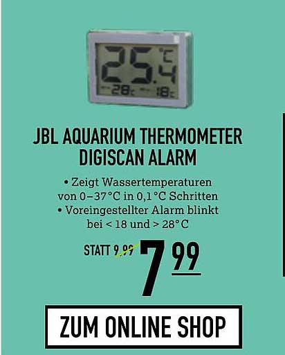 JBL Aquarium Thermometer DigiScan Alarm [kaufen & informieren] auf