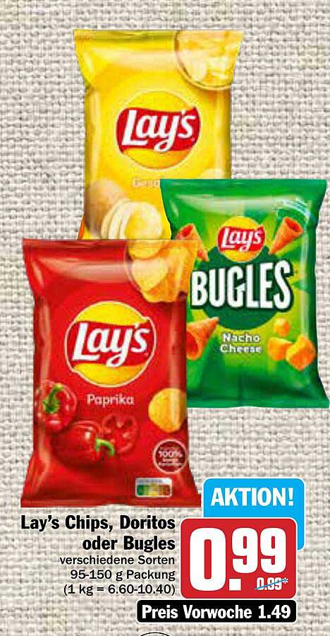 AEZ Lay's Chips, Doritos Oderbugles