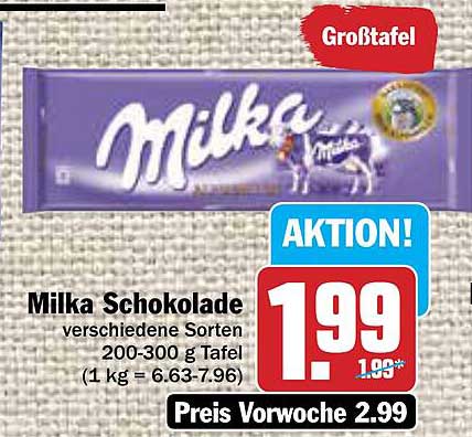 AEZ Milka Schokolade