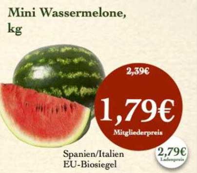 LPG Biomarkt Mini Wassermelone