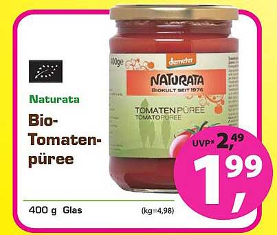 Erdi Biomarkt Naturata Bio-tomatenpüree