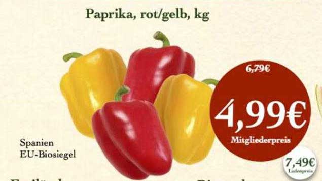 LPG Biomarkt Paprika Rot Oder Gelb